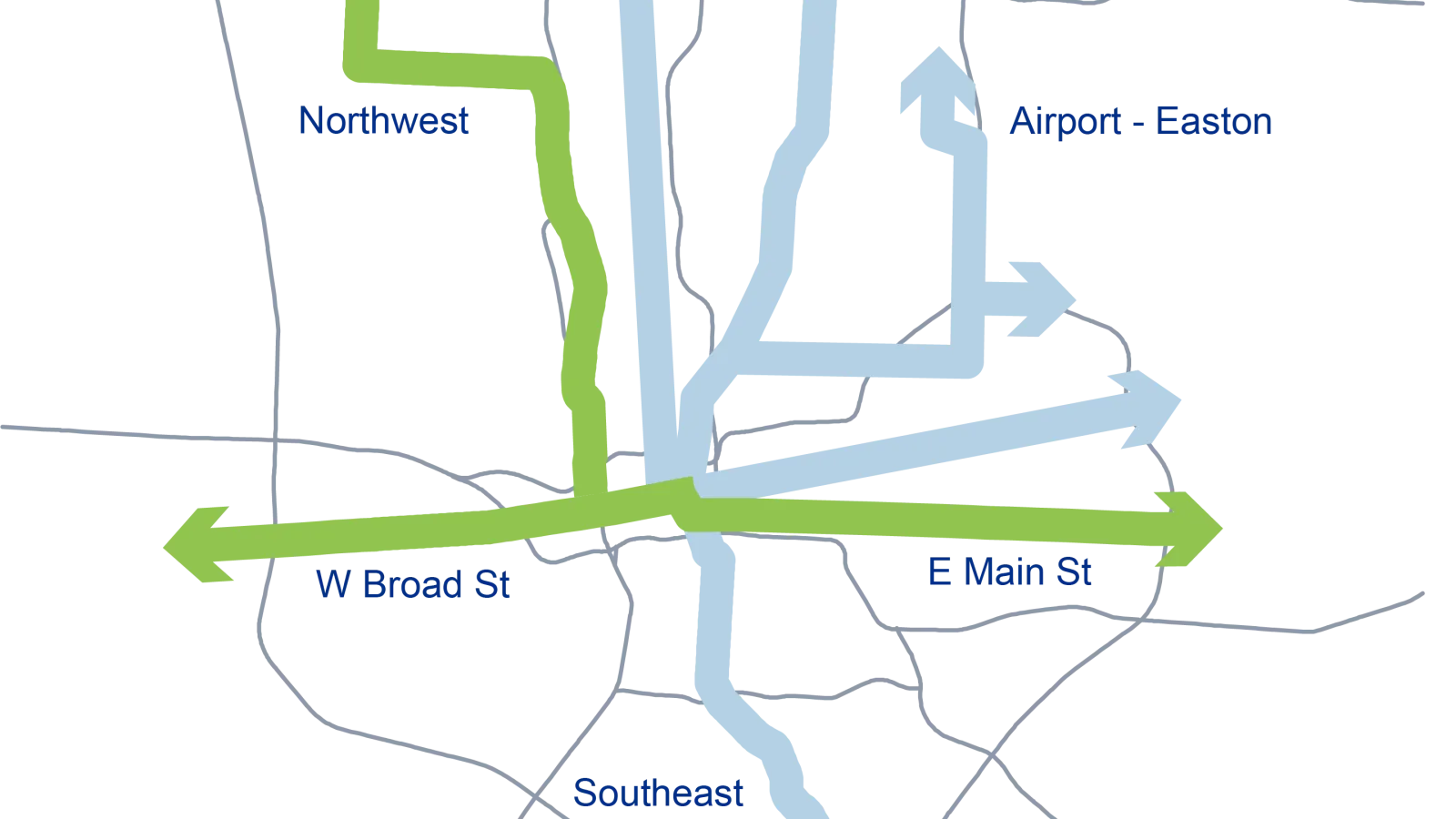 LinkUs Corridor Map 